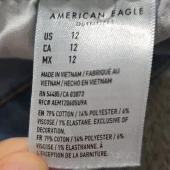 American Eagle Mom Cuffed Hem Shorts - Size 12 - Picture 4 of 6